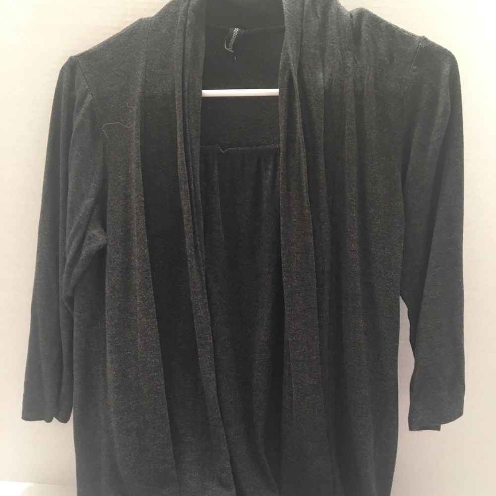 Grey cardigan